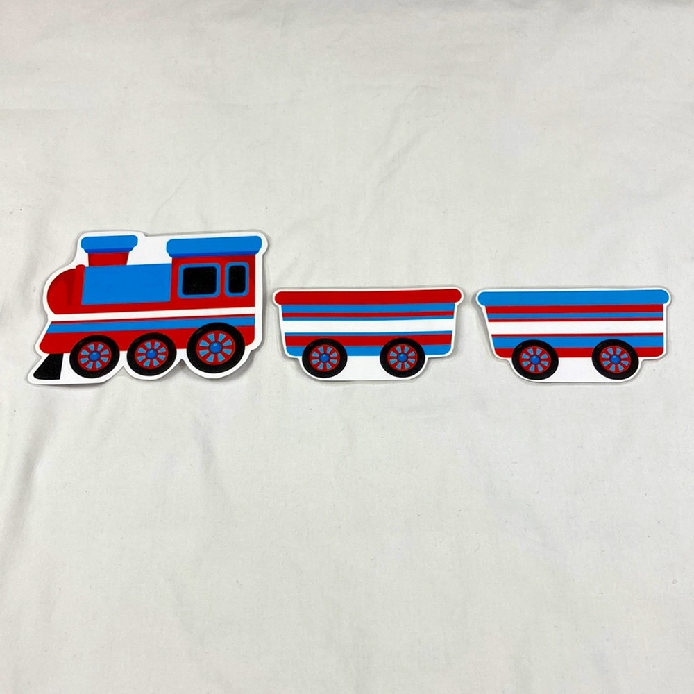 Ultimate Thomas the train party train engine and cars signs